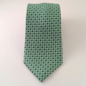 Tommy Hilfiger Green and Navy Men's Tie